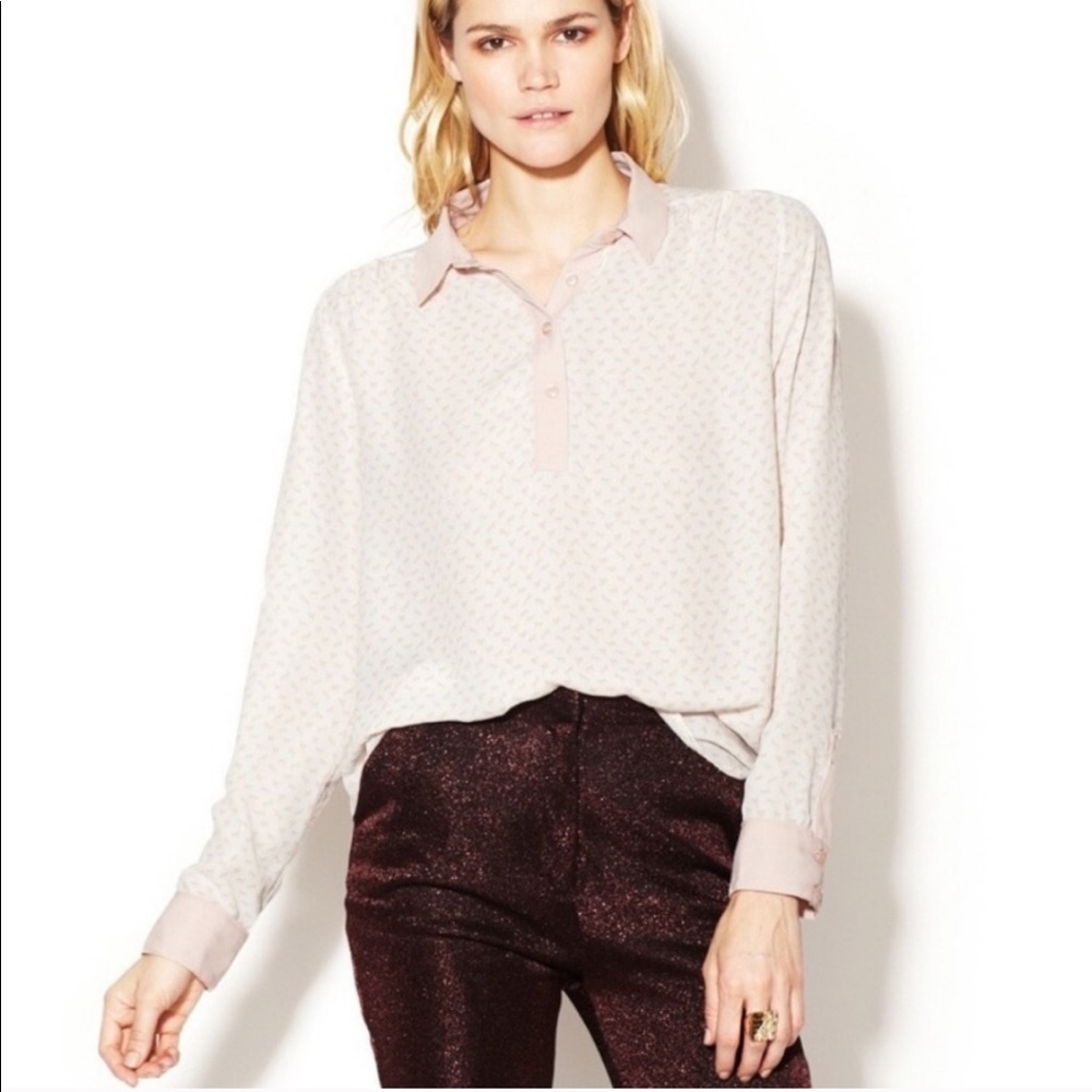 Free People Horse Print Blouse - Picture 1 of 8